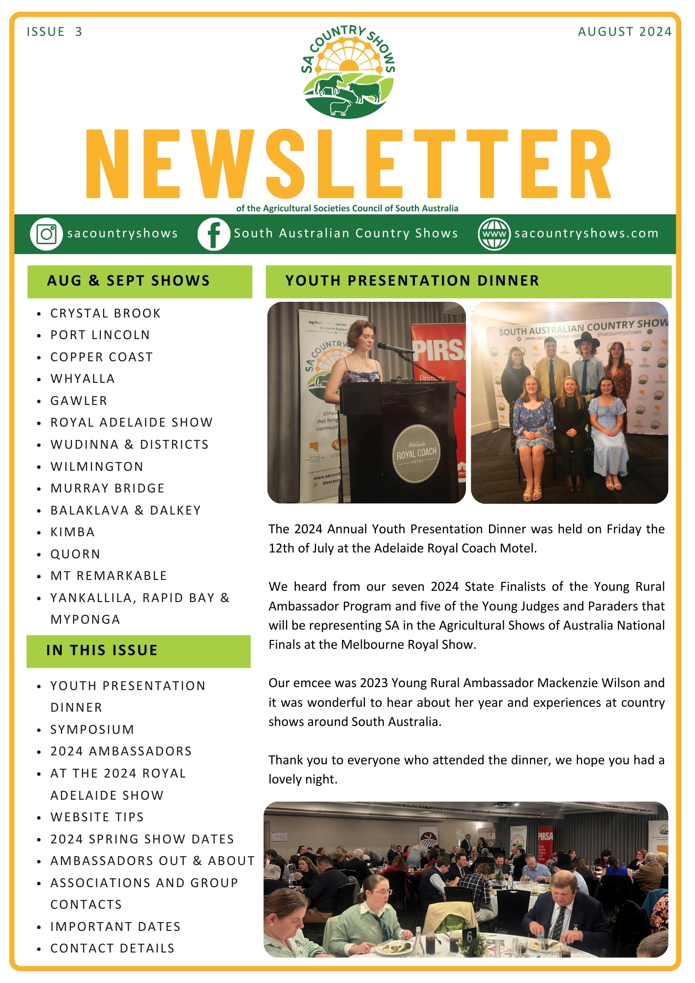 Issue 3, August 2024 Newsletter